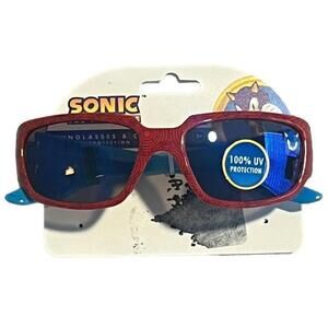 Sonic The Hedgehog Sunglasses Blue Red Frame Boys 3+